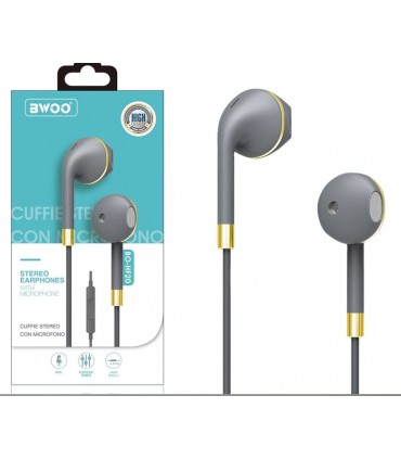Auricular Cascos Con Micrófono BWOO BO-HF20 Dorado