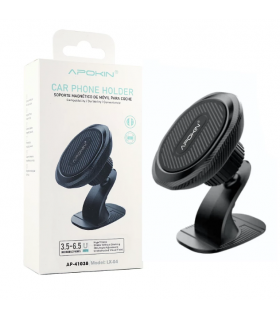 Soporte Móvil Adhesivo para Salpicadero con Imán Redondo