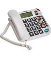 TELÉFONO MAXCOM KTX480- Teléfono Fijo, Color Blanco