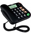 TELÉFONO MAXCOM KTX480- Teléfono Fijo, Color Negro