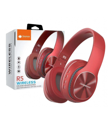 Diadema inalámbricos Deepbass R5 Rojo